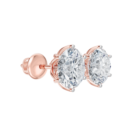 Pink Gold-Dynasty - Lab-Grown Diamond Earring_view=3DV