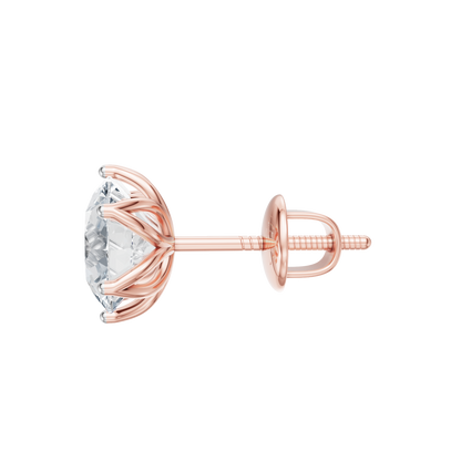 Pink Gold-Dynasty - Lab-Grown Diamond Earring_view=SIDE