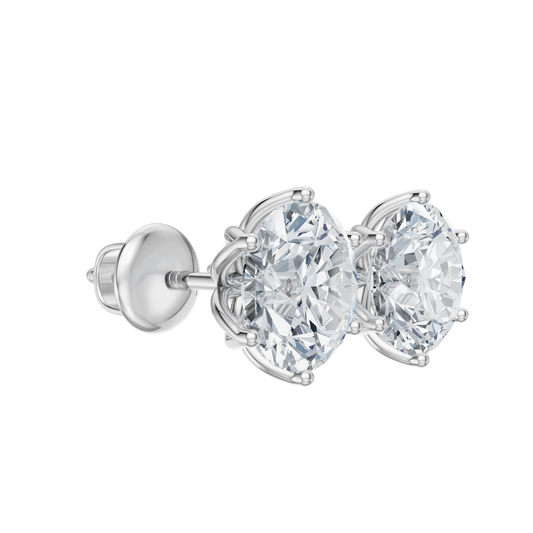 White Gold-Dynasty - Lab-Grown Diamond Earring_view=3DV