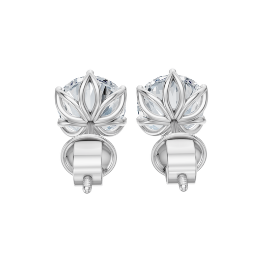 White Gold-Dynasty - Lab-Grown Diamond Earring_view=BACK
