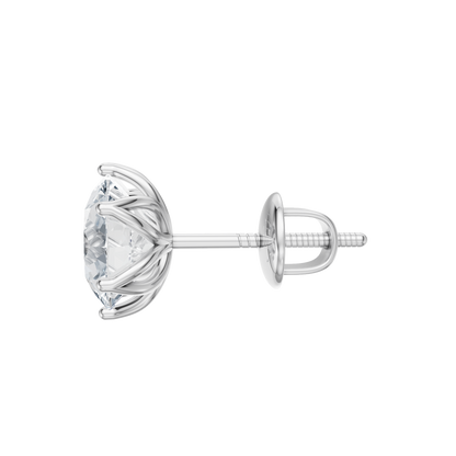 White Gold-Dynasty - Lab-Grown Diamond Earring_view=SIDE