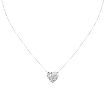White Gold-Lumina Minimalist Lab-Grown Diamond Necklace_view=TOP