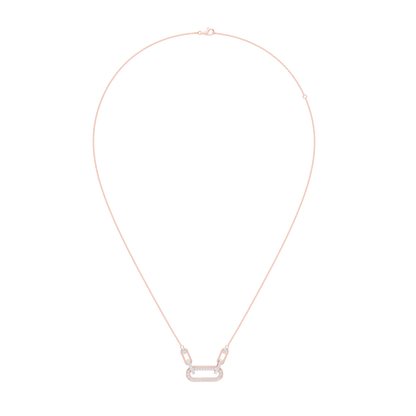 Pink Gold-Orbitlink Chain Pendant_view=FRONT