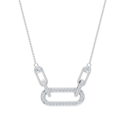 White Gold-Orbitlink Chain Pendant_view=TOP