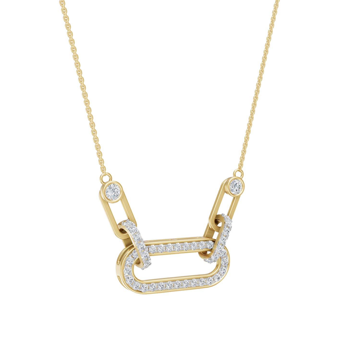 Yellow Gold-Orbitlink Chain Pendant_view=3DV