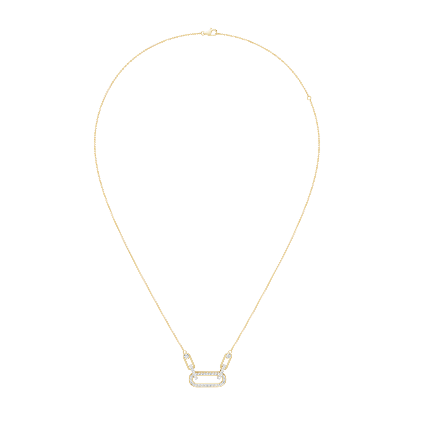Yellow Gold-Orbitlink Chain Pendant_view=FRONT