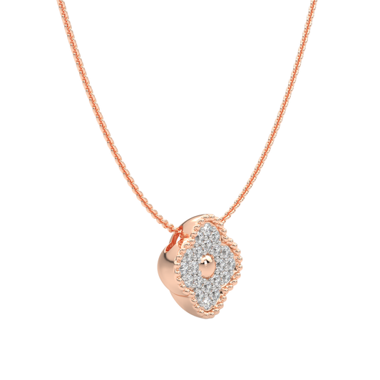 Pink Gold-Aurora Lab-Grown Diamond Necklace_view=3DV