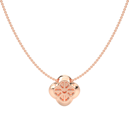 Pink Gold-Aurora Lab-Grown Diamond Necklace_view=BACK