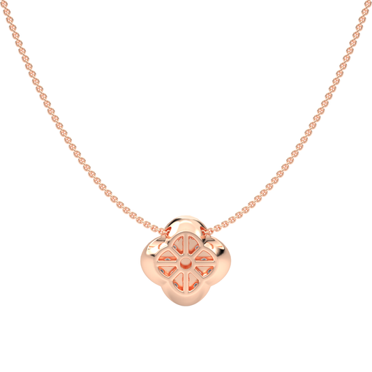 Pink Gold-Aurora Lab-Grown Diamond Necklace_view=BACK