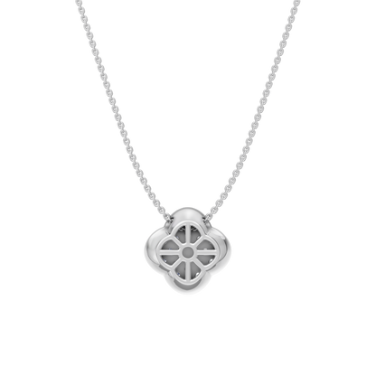 White Gold-Clover  Pave Pendant_view=BACK