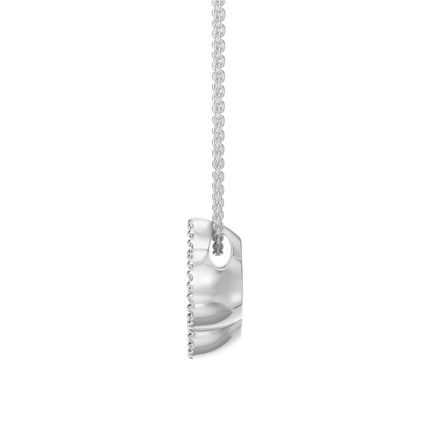 White Gold-Clover  Pave Pendant_view=SIDE