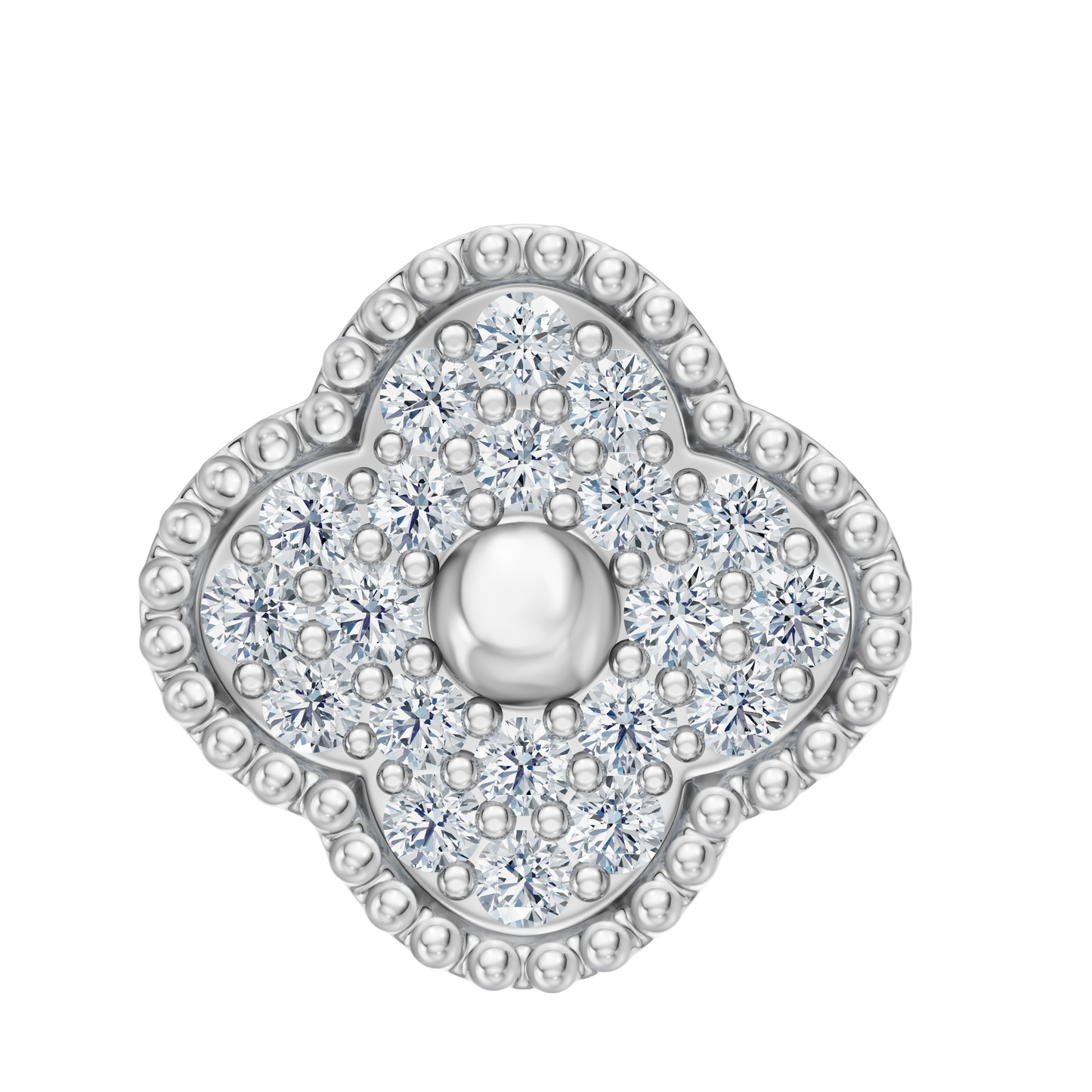 Clover  Pave Pendant