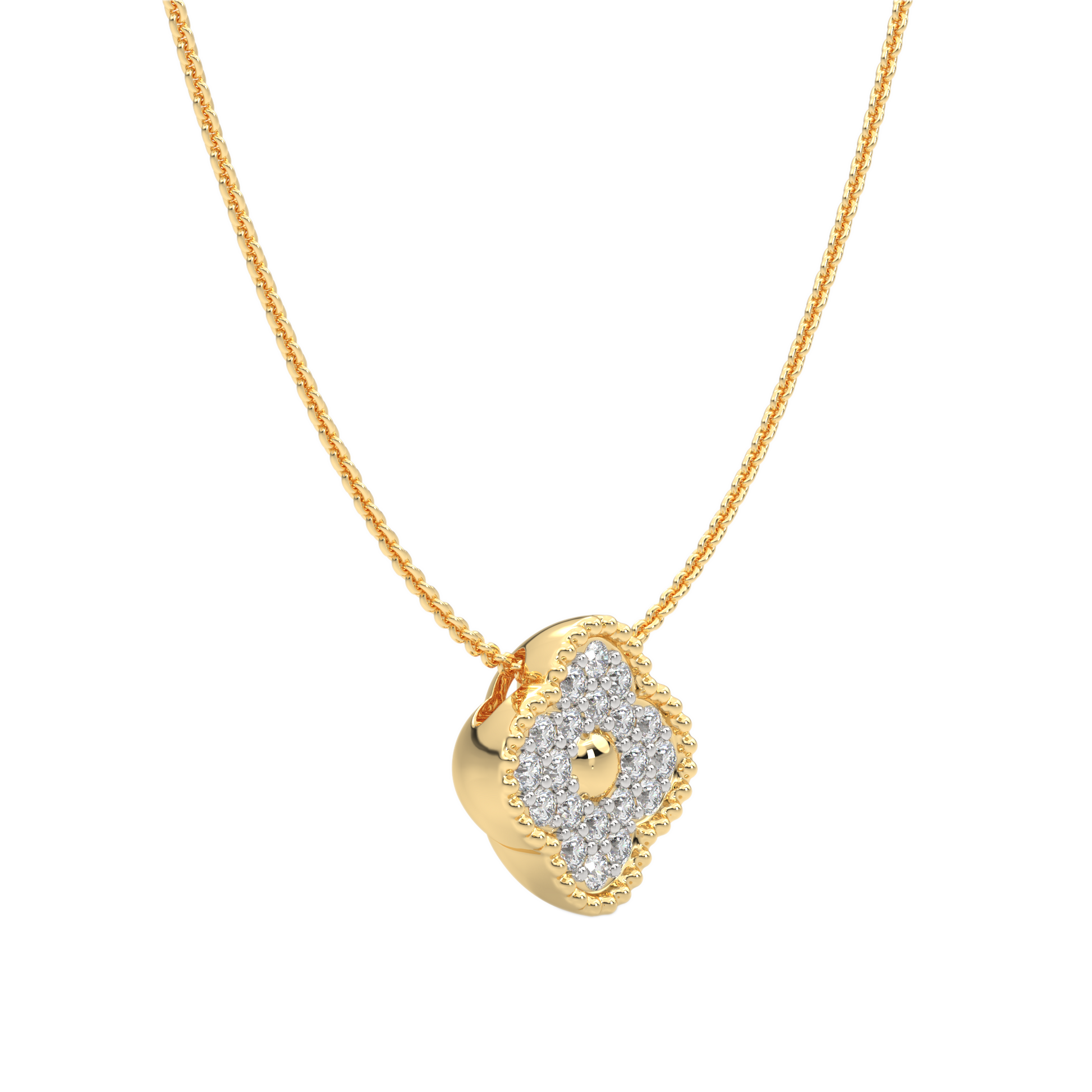 Yellow Gold-Aurora Lab-Grown Diamond Necklace_view=3DV