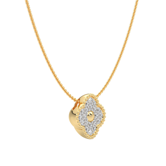 Yellow Gold-Aurora Lab-Grown Diamond Necklace_view=3DV