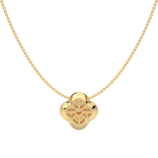 Yellow Gold-Aurora Lab-Grown Diamond Necklace_view=BACK