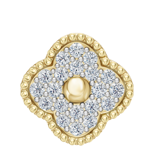 Clover  Pave Pendant