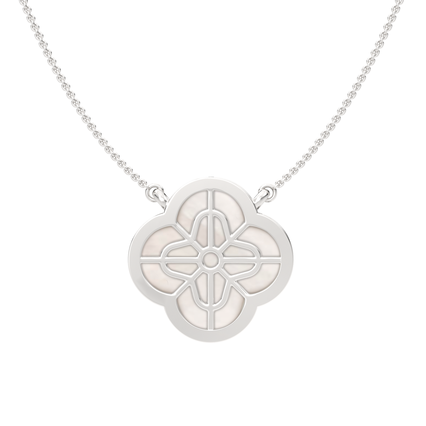 White Gold-Cosmic Drape Lab-Grown Diamond Necklace_view=BACK