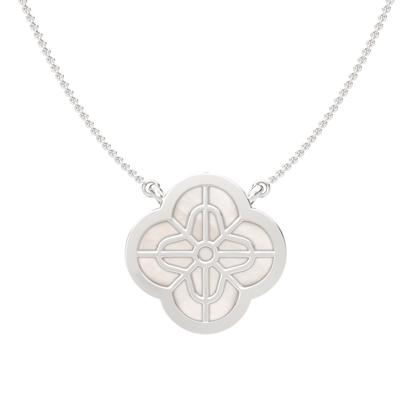 White Gold-Cosmic Drape Lab-Grown Diamond Necklace_view=BACK