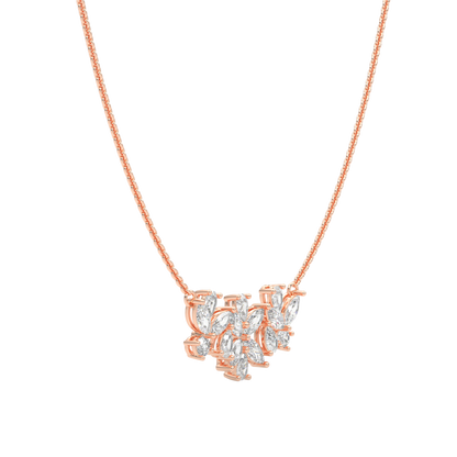 Pink Gold-Stardust Strand Modern Lab-Grown Diamond Mangalsutra Necklace_view=3DV