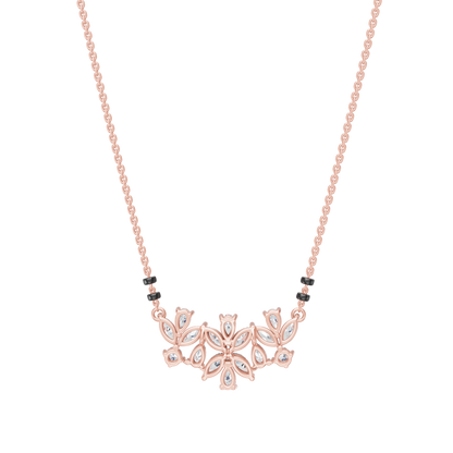 Pink Gold-Stardust  Lab Diamond Mangalsutra_view=BACK