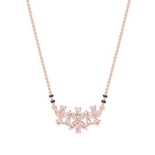 Pink Gold-Stardust  Lab Diamond Mangalsutra_view=BACK