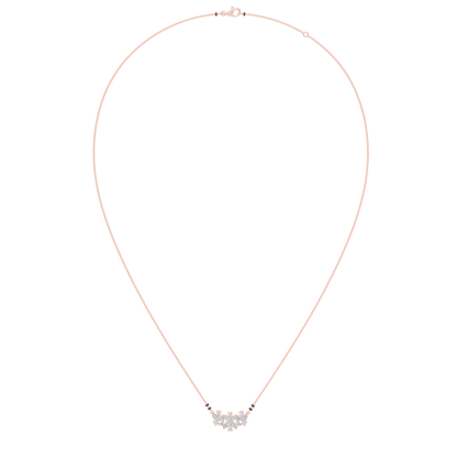 Pink Gold-Stardust  Lab Diamond Mangalsutra_view=FRONT