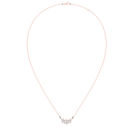 Pink Gold-Stardust  Lab Diamond Mangalsutra_view=FRONT