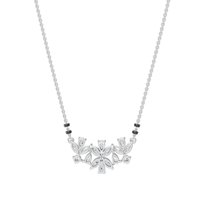 White Gold-Stardust  Lab Diamond Mangalsutra_view=BACK