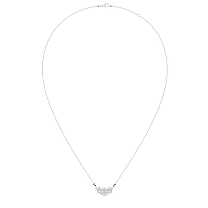White Gold-Stardust  Lab Diamond Mangalsutra_view=FRONT