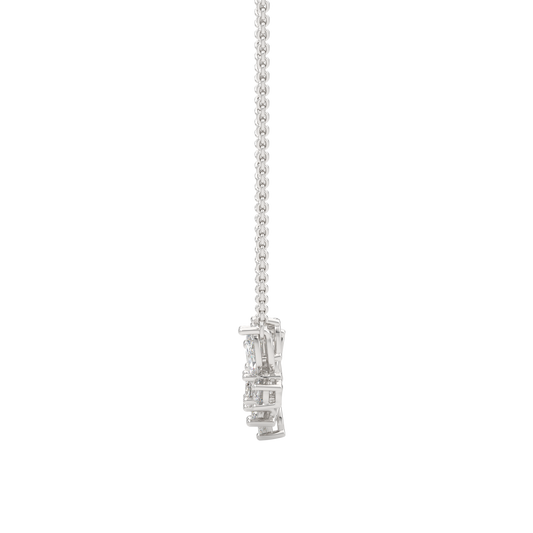 White Gold-Stardust Strand Modern Lab-Grown Diamond Mangalsutra Necklace_view=SIDE