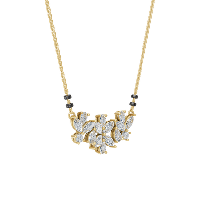 Yellow Gold-Stardust  Lab Diamond Mangalsutra_view=3DV