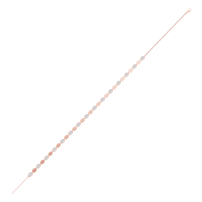 Pink Gold-Glitter - Lab-Grown Diamond Necklace_view=FULL