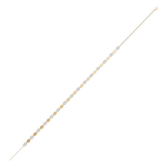 Yellow Gold-Glitter - Lab-Grown Diamond Necklace_view=FULL