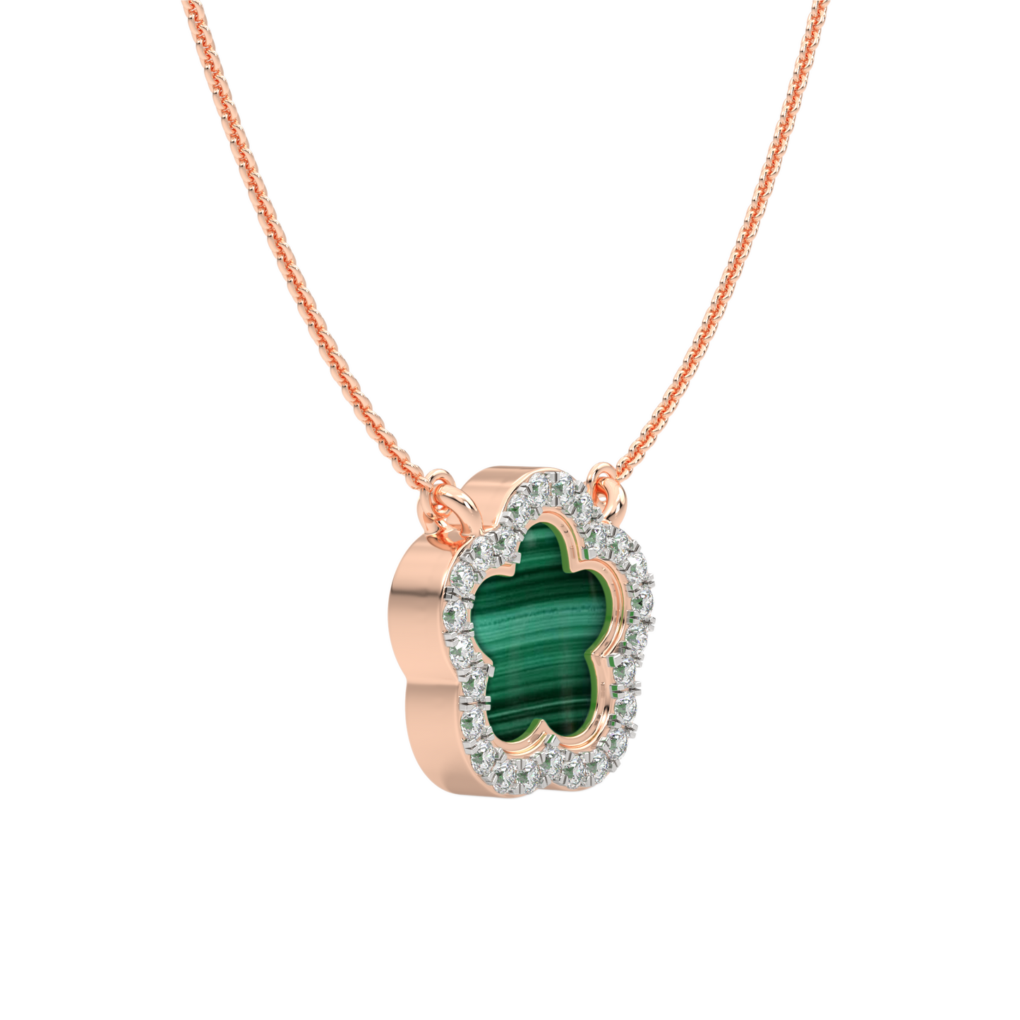 Pink Gold-Ethereal Thread Petal Lab-Grown Diamond Necklace_view=3DV