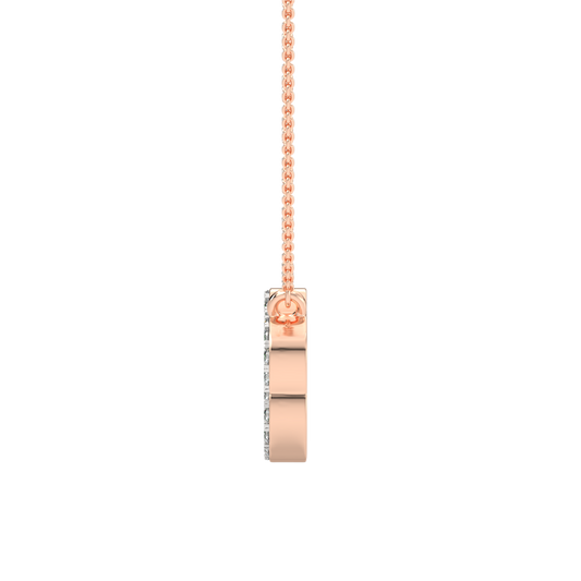 Pink Gold-Ethereal Thread Petal Lab-Grown Diamond Necklace_view=SIDE