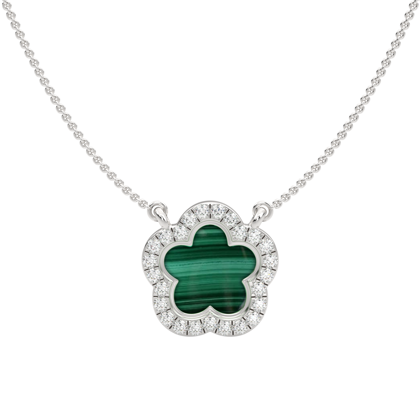 White Gold-Ethereal Thread Petal Lab-Grown Diamond Necklace_view=TOP