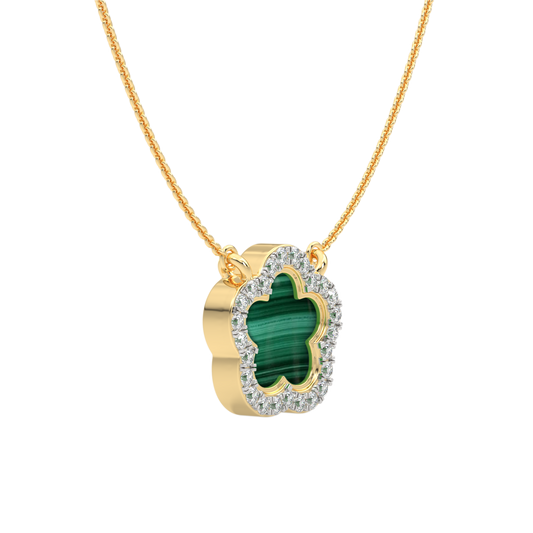 Yellow Gold-Ethereal Thread Petal Lab-Grown Diamond Necklace_view=3DV