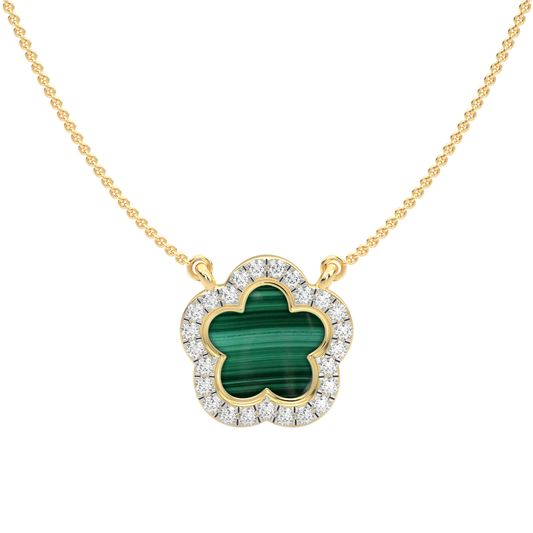 Yellow Gold-Ethereal Thread Petal Lab-Grown Diamond Necklace_view=TOP