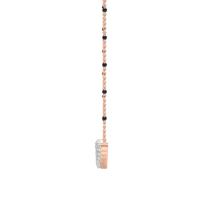 Pink Gold-Arya Lab Diamond Mangalsutra_view=SIDE