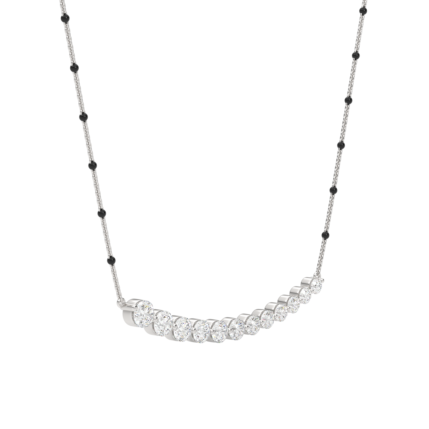 White Gold-Arya Lab Diamond Mangalsutra_view=3DV