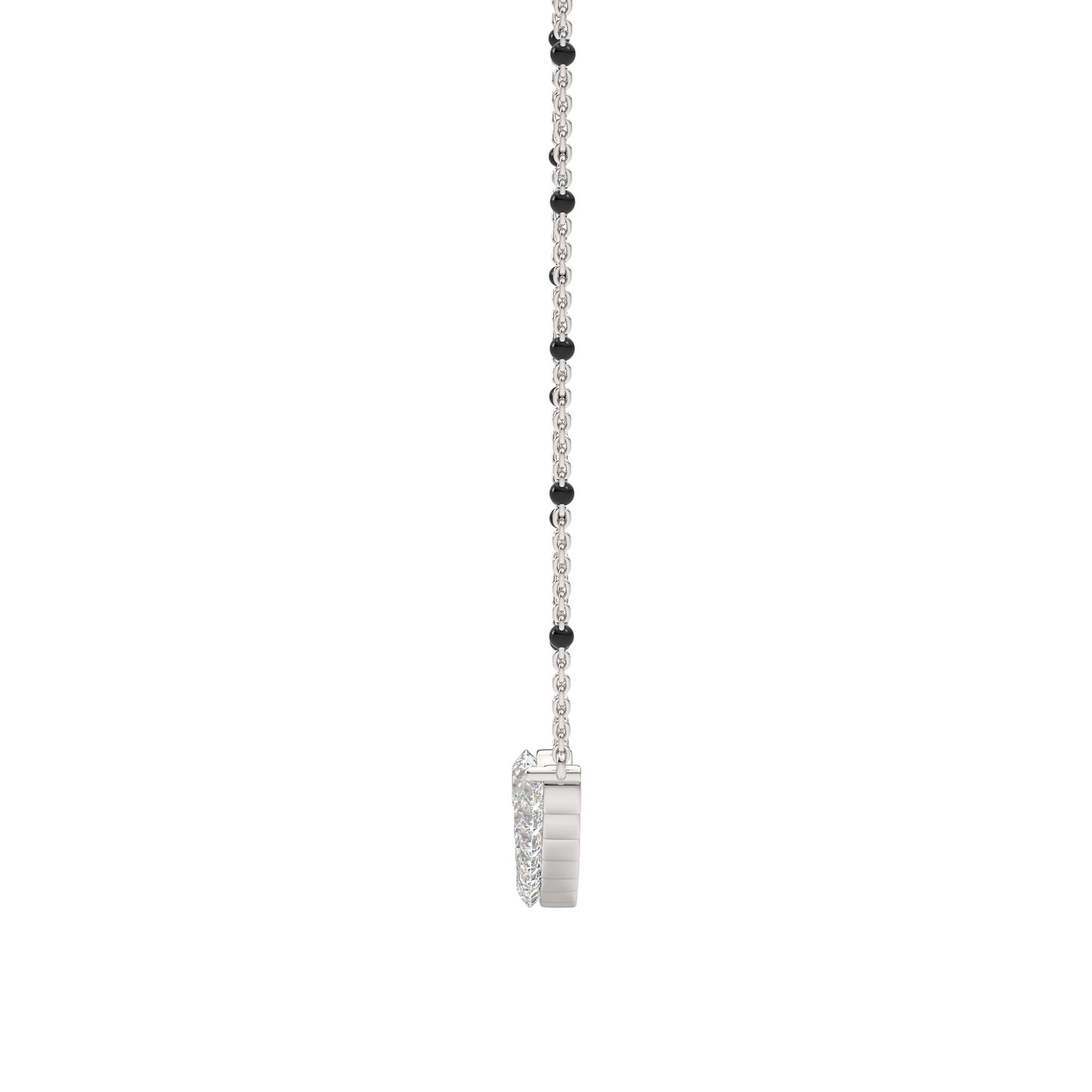 White Gold-Arya Lab Diamond Mangalsutra_view=SIDE