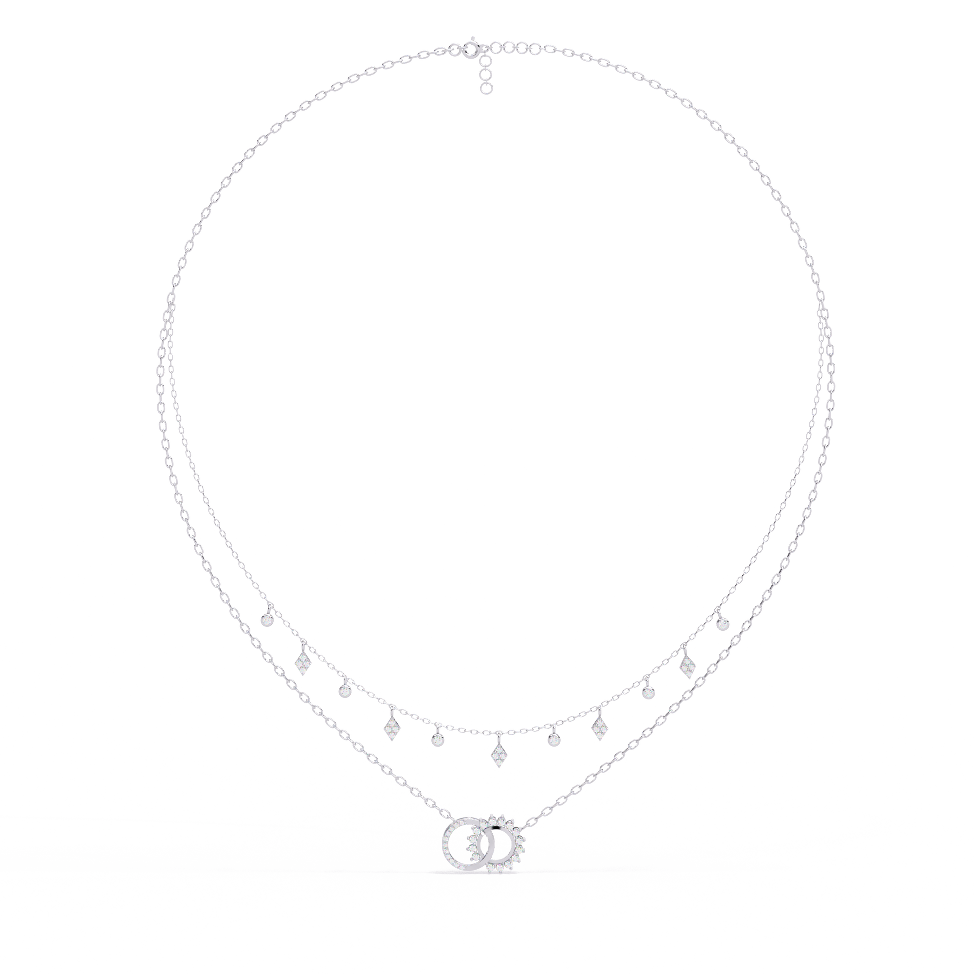 White Gold-Orion Necklace Lab Diamond_view=FRONT