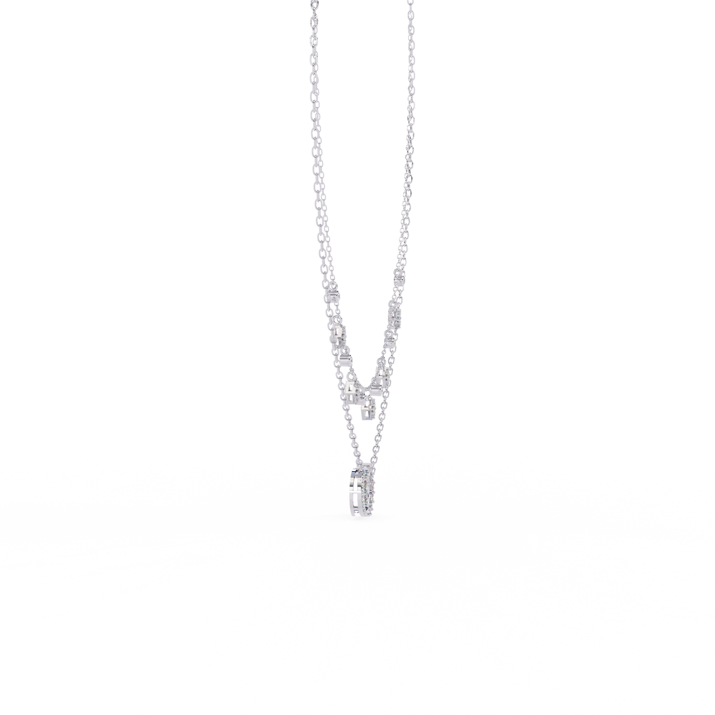 White Gold-Orion Necklace Lab Diamond_view=SIDE