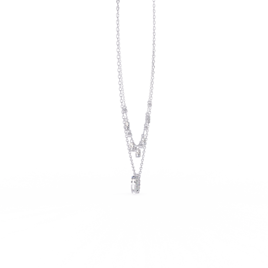 White Gold-Orion Necklace Lab Diamond_view=SIDE