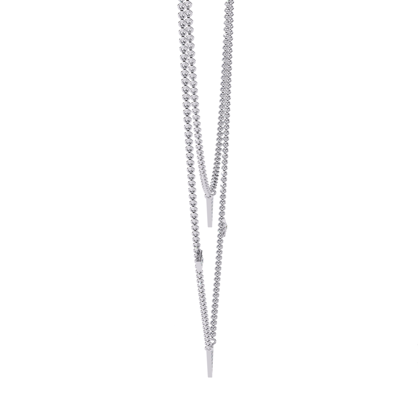 White Gold-Nova Necklace Lab Diamond_view=SIDE