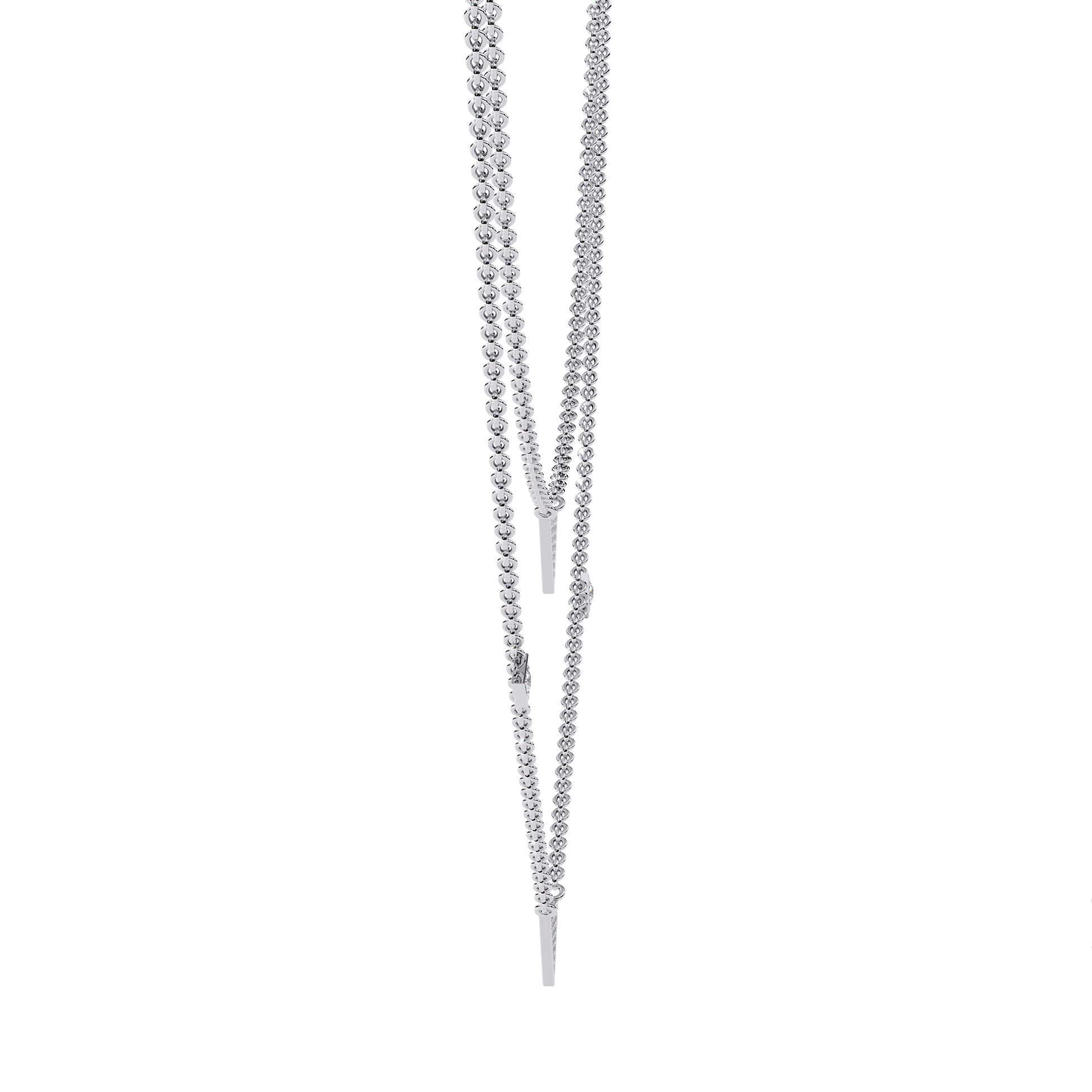 White Gold-Nova Necklace Lab Diamond_view=SIDE