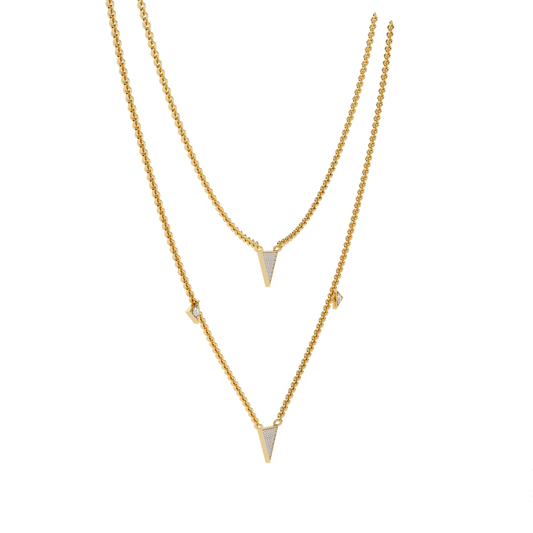Yellow Gold-Nova Necklace Lab Diamond_view=3DV