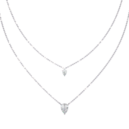 White Gold-Ruby Necklace Lab Diamond_view=TOP