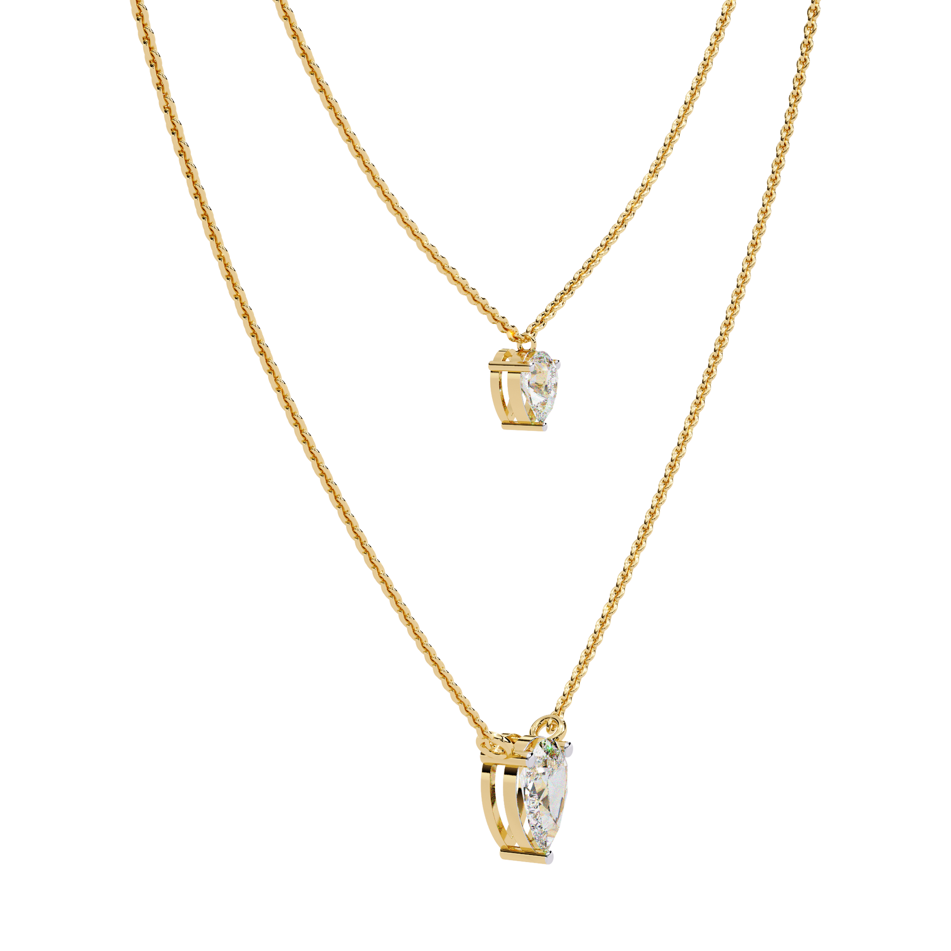 Yellow Gold-Ruby Necklace Lab Diamond_view=3DV