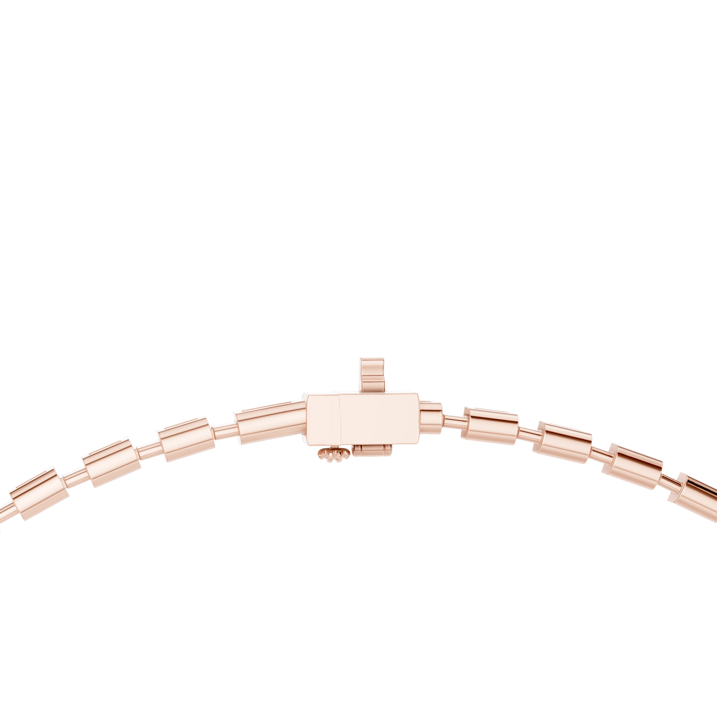 Pink Gold-Radiance Tennis Necklace Lab Diamond_view=LOCK